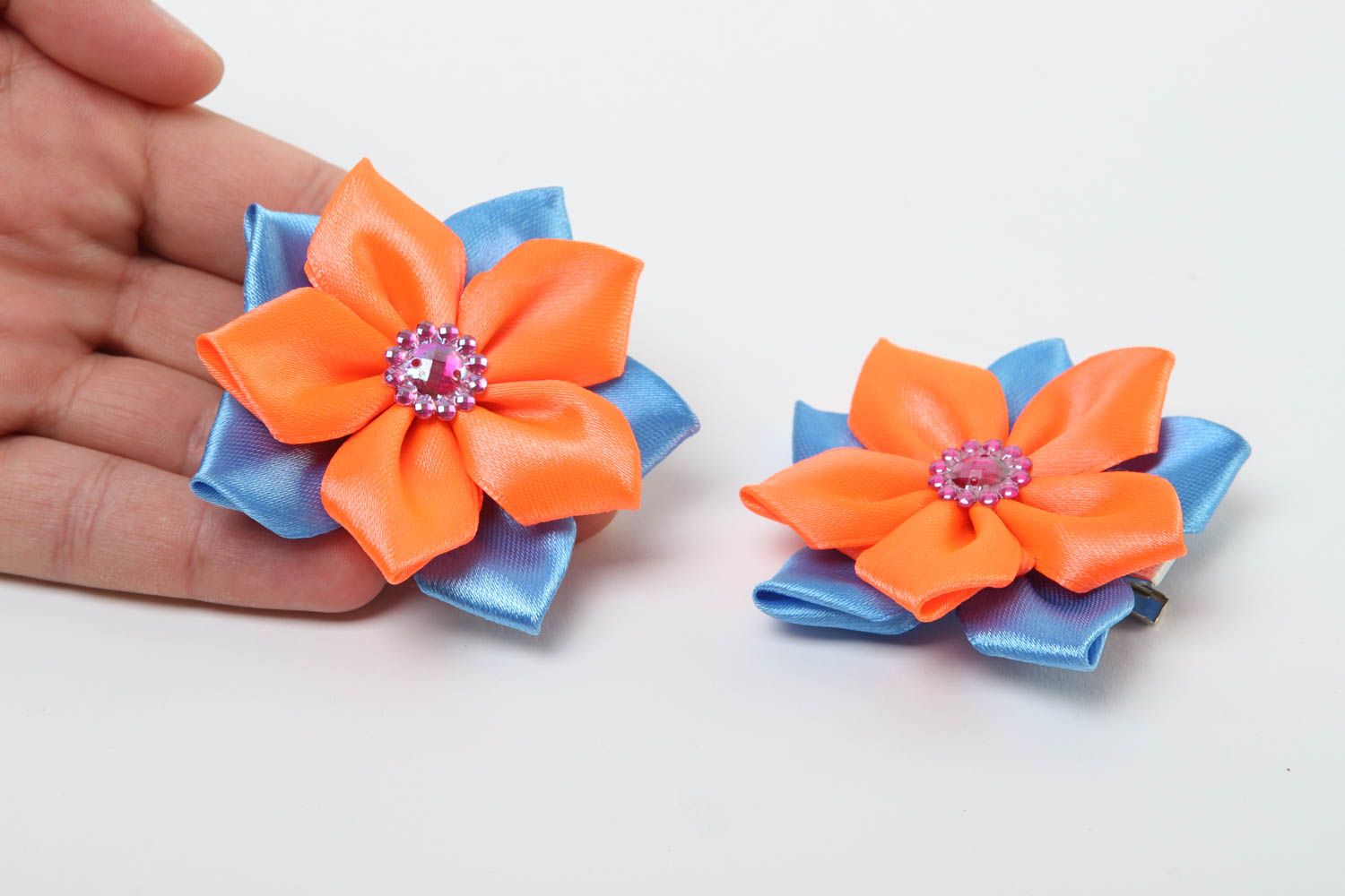 Handmade jewelry hair accessories flower hair clips gifts for girls hair jewelry photo 5