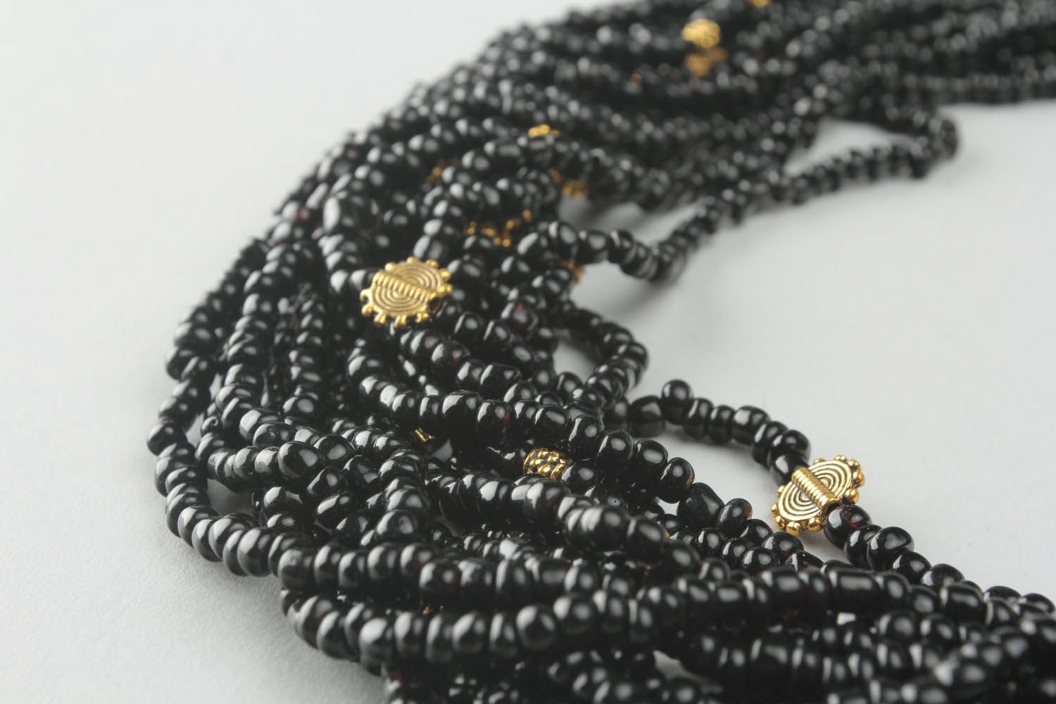 Parure de bijoux en perles de rocaille chinoises: collier et bracelet  photo 3
