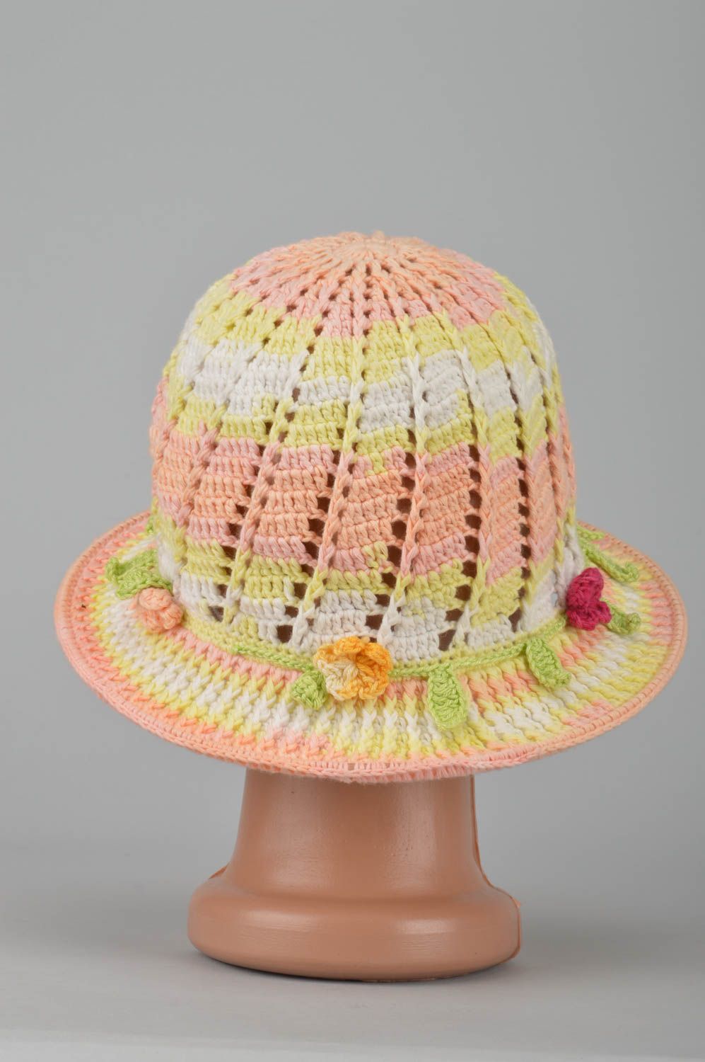 Handmade crochet hat hats for kids summer hat kids accessories gifts for girl photo 5