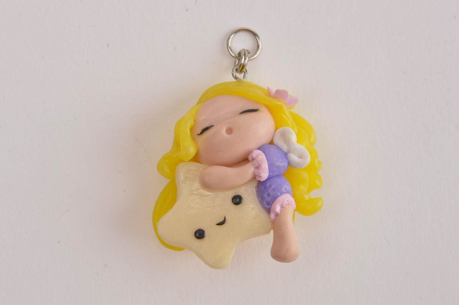Handmade polymer clay pendant accessory for girl bijouterie for girl best gift photo 2