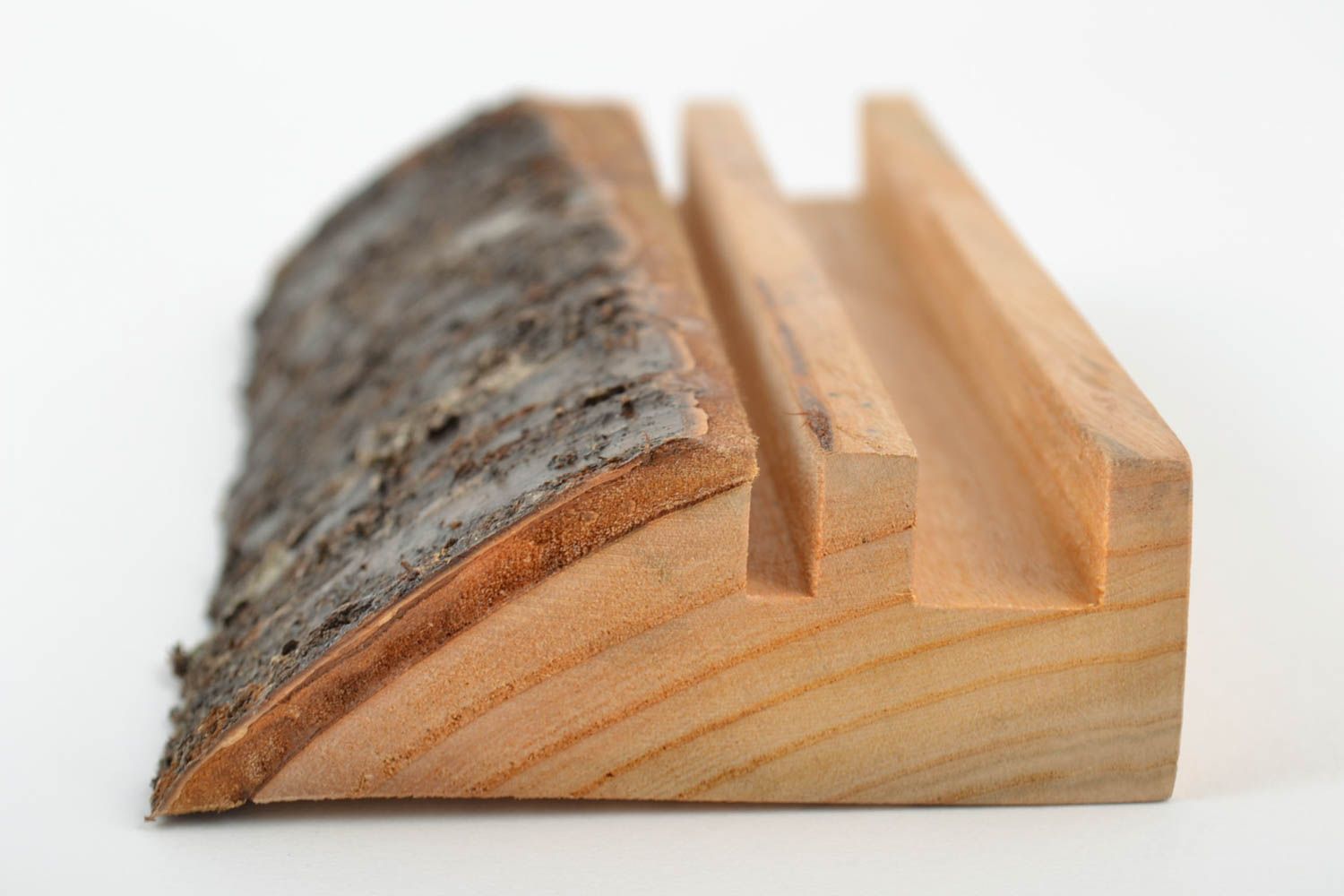 Tablet-Halter Ständer aus Holz in verschiedenen Holzarten