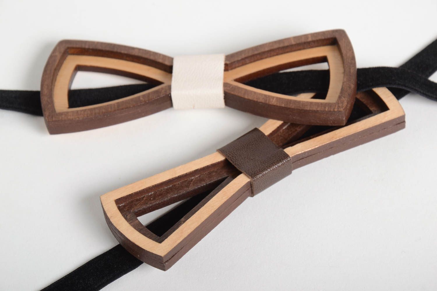Handmade accessories for men wooden bow tie fashionable ties wooden bows photo 5
