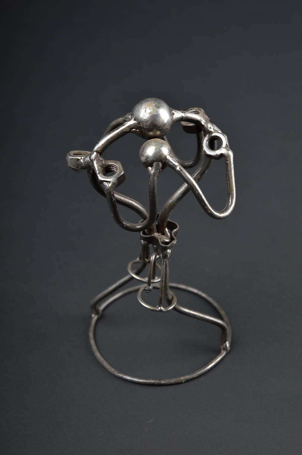 Handmade Deko Metall Figur ausgefallenes Geschenk Tischdeko Idee Boxer foto 1