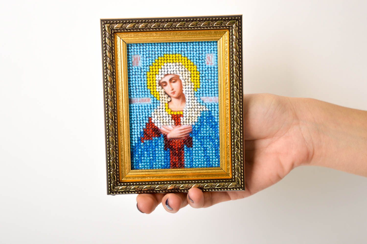 Икона ручной работы семейная икона Божья Матерь православный подарок на праздник фото 5