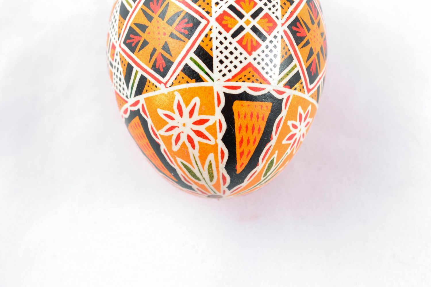 Beautiful painted Easter egg in ethnic style photo 5