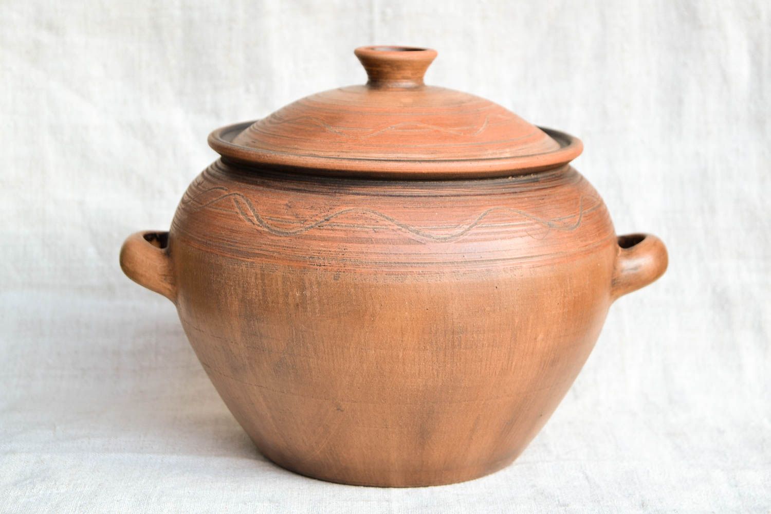 Handmade ceramic pot for baking pottery pot ethnic pottery kitchen decor photo 5