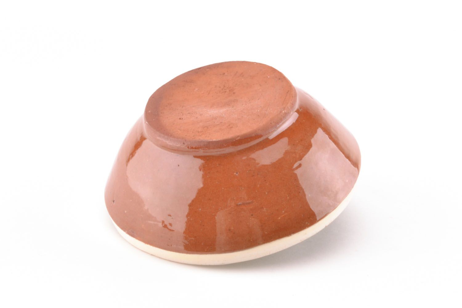 5 8 oz ceramic glazed village-style handmade pitch bowl 0,45 lb photo 3
