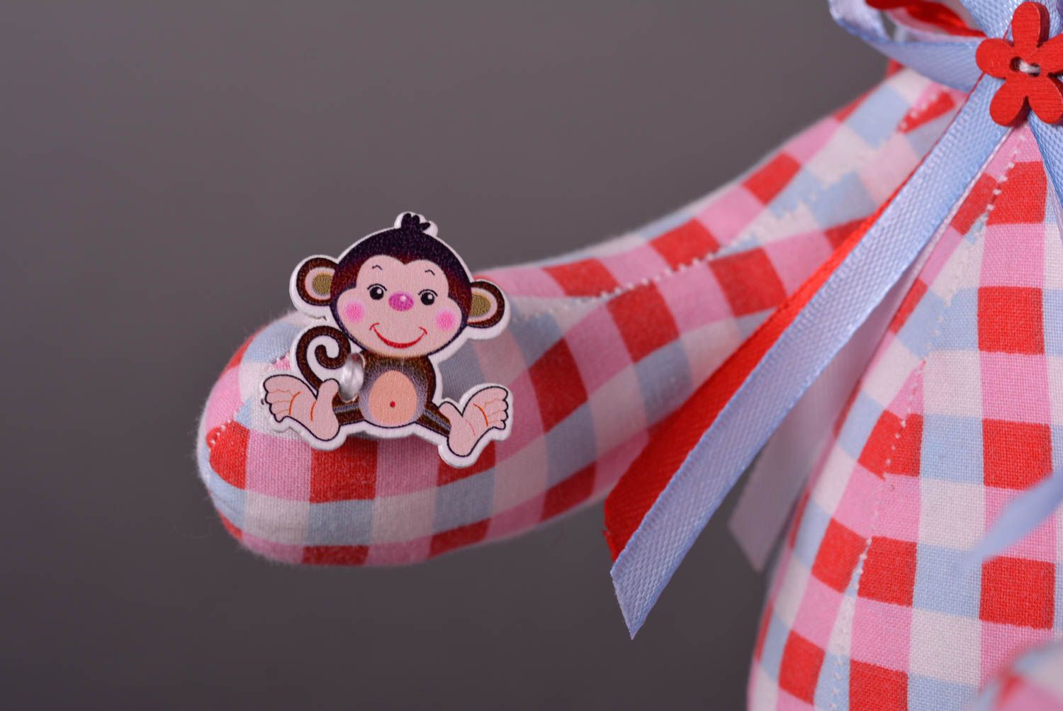 Игрушка заяц ручной работы авторская игрушка стильный подарок для ребенка фото 5