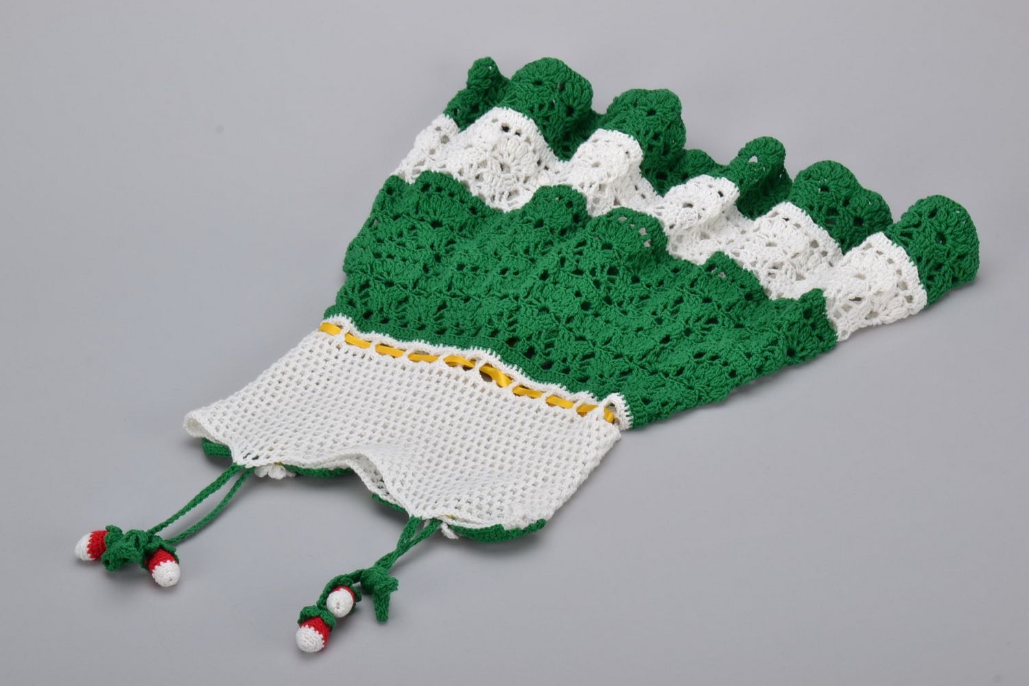 Crochet children's dress Strawberry photo 3