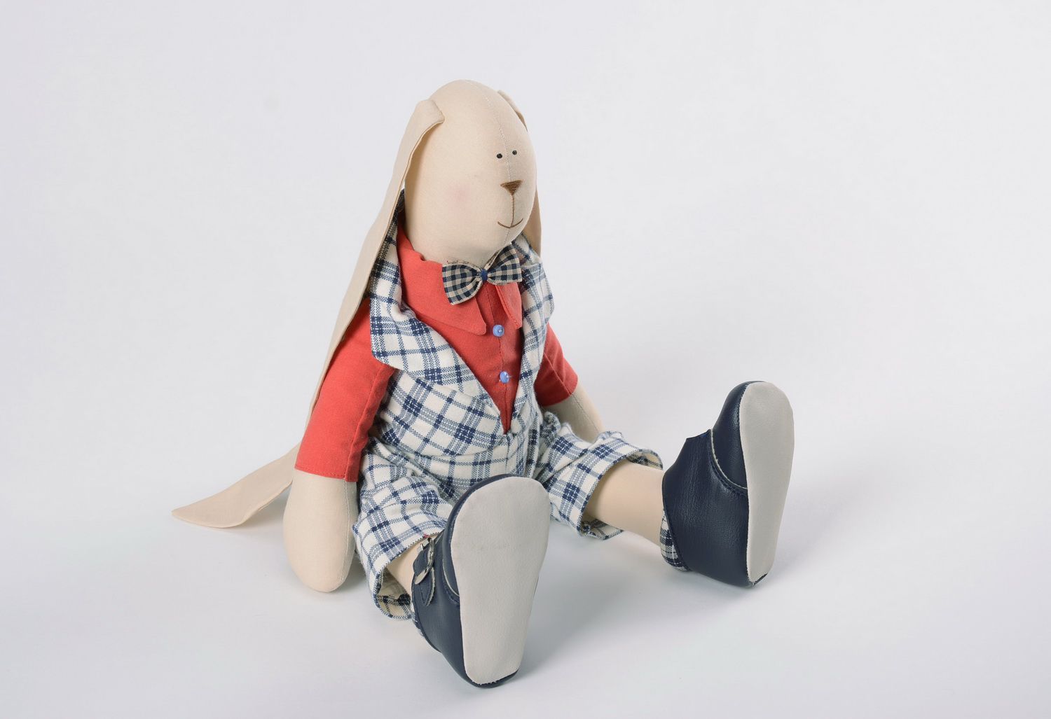 Tilde toy Hare in a checkered suit photo 5