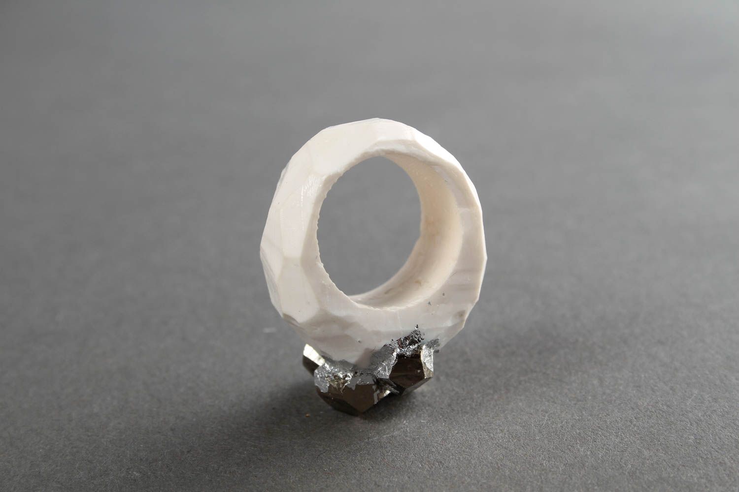 Кольцо ручной работы украшение из полимерной глины украшение кольцо красивое фото 4