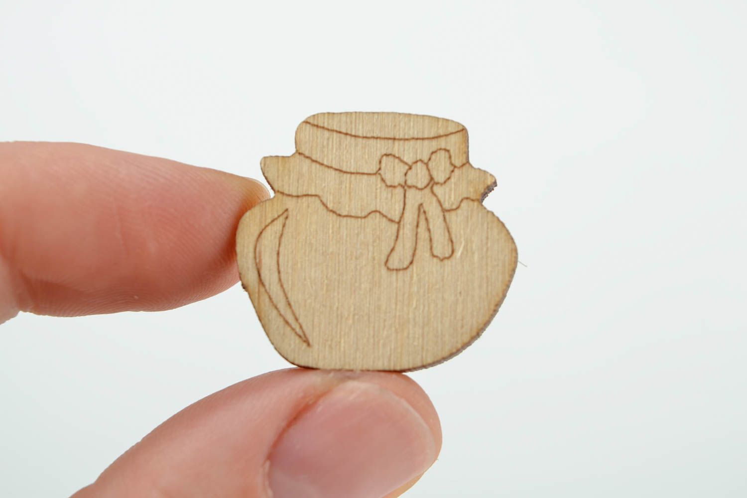 Handgemachte Figur zum Bemalen Holz Rohlinge Miniatur Figur Dose schön grell foto 2
