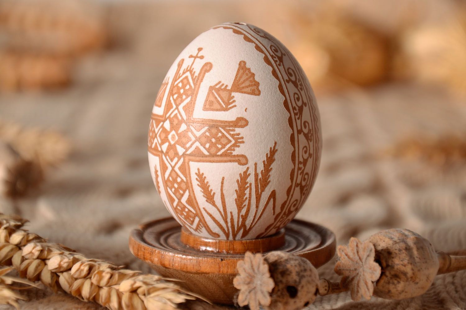 Painted egg for Easter photo 1