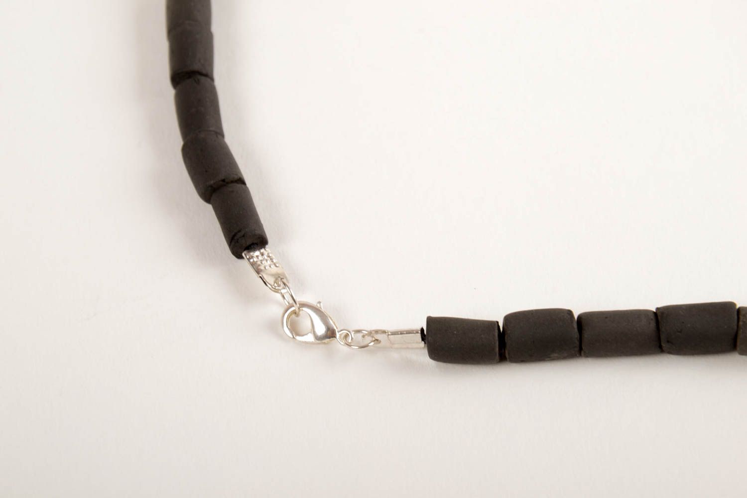 Designer necklace handmade ceramic necklace clay jewelry eco friendly accessory photo 5