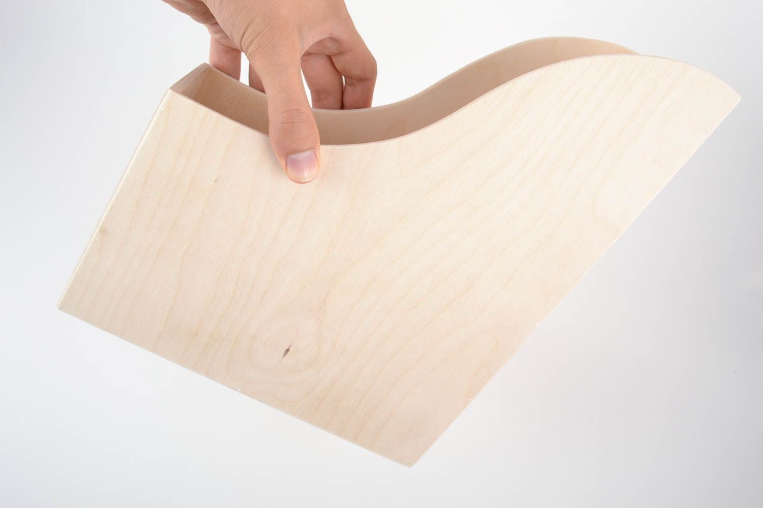 Rohling zum Bemalen aus Furnier  handgemacht Organizer aus Holz für Tisch foto 5