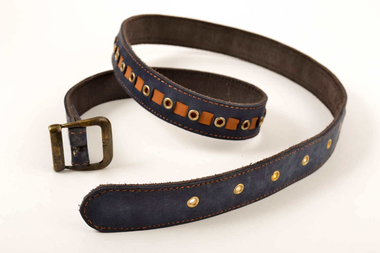 Handmade leather belt men belts leather belt for men best gifts for him photo 5