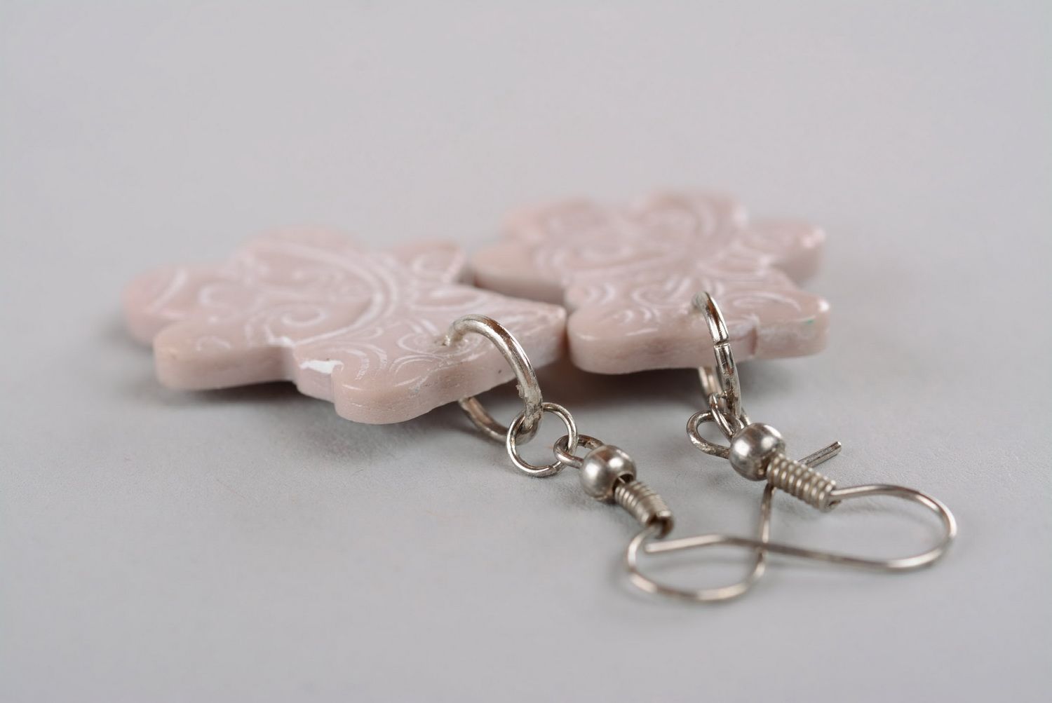 Earrings made of polymer clay photo 2
