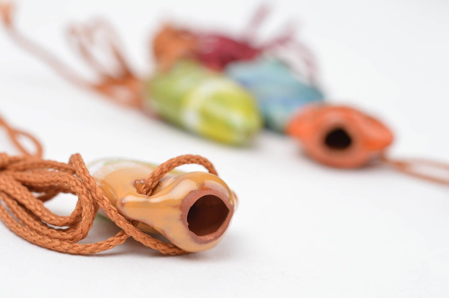 Handmade pendant designer aroma pendant set of 4 items unusual accessory photo 4