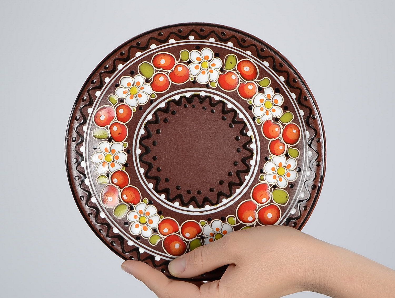 Ceramic patterned plate photo 5