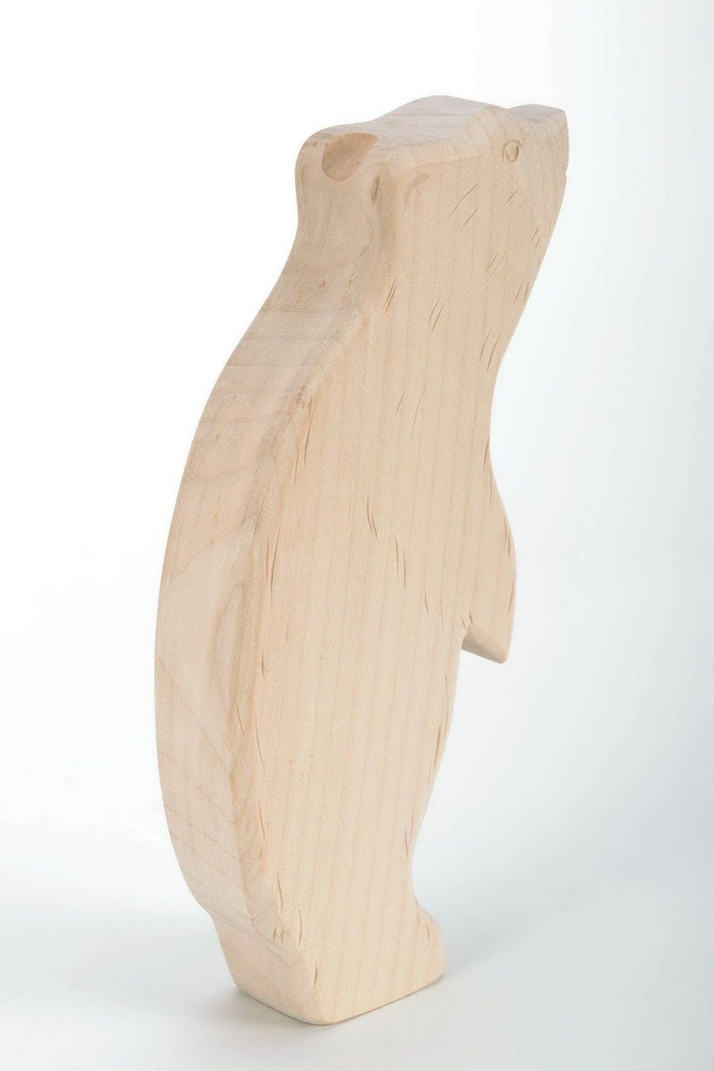 Figurine de bois faite main Grizzli photo 4