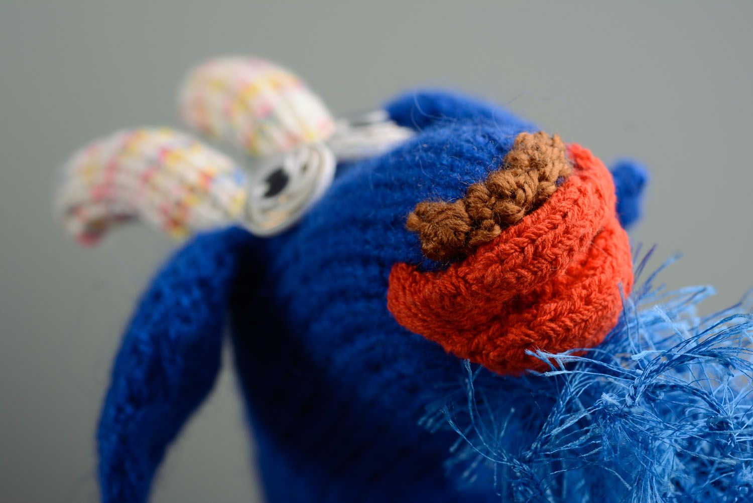 Crochet toy Blue Nanny Goat photo 3