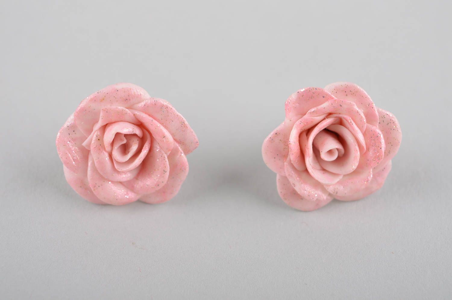 Ohrringe Blumen handmade Ohrringe Accessoire für Frauen Schmuck Ohrhänger Rosen foto 3