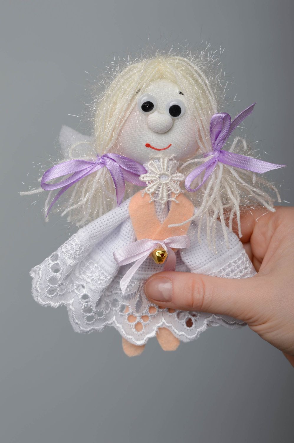 Aimant poupée fait main ange  photo 4
