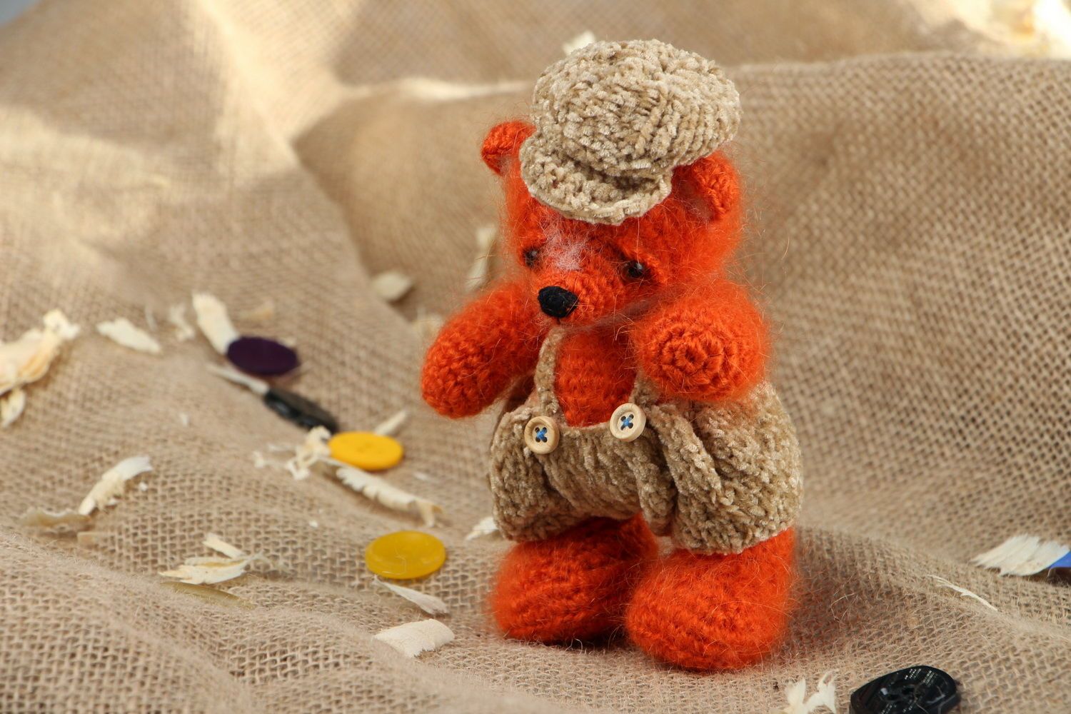 Knitted toy Little fox photo 5