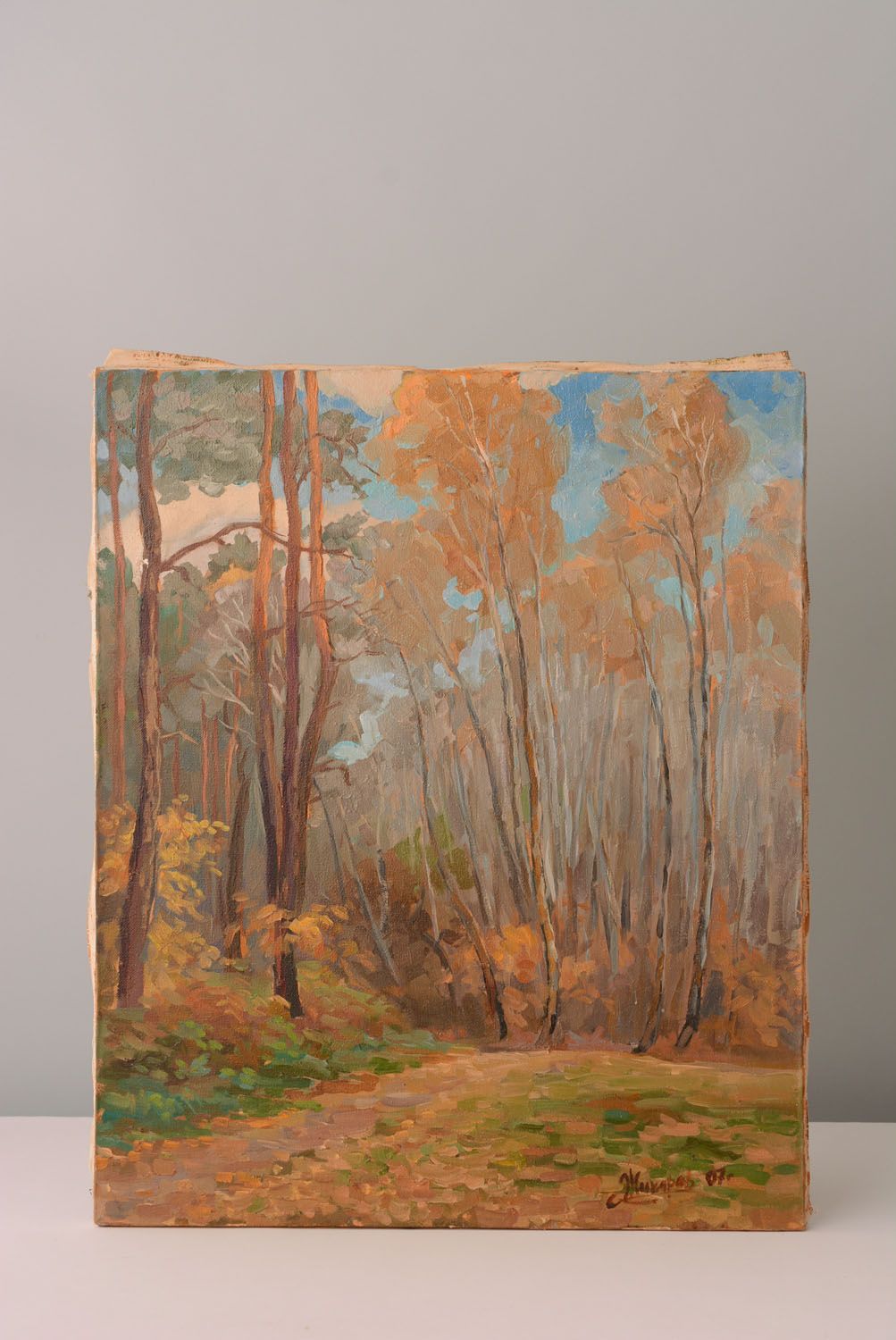 Oil painting Autumn Forest photo 1