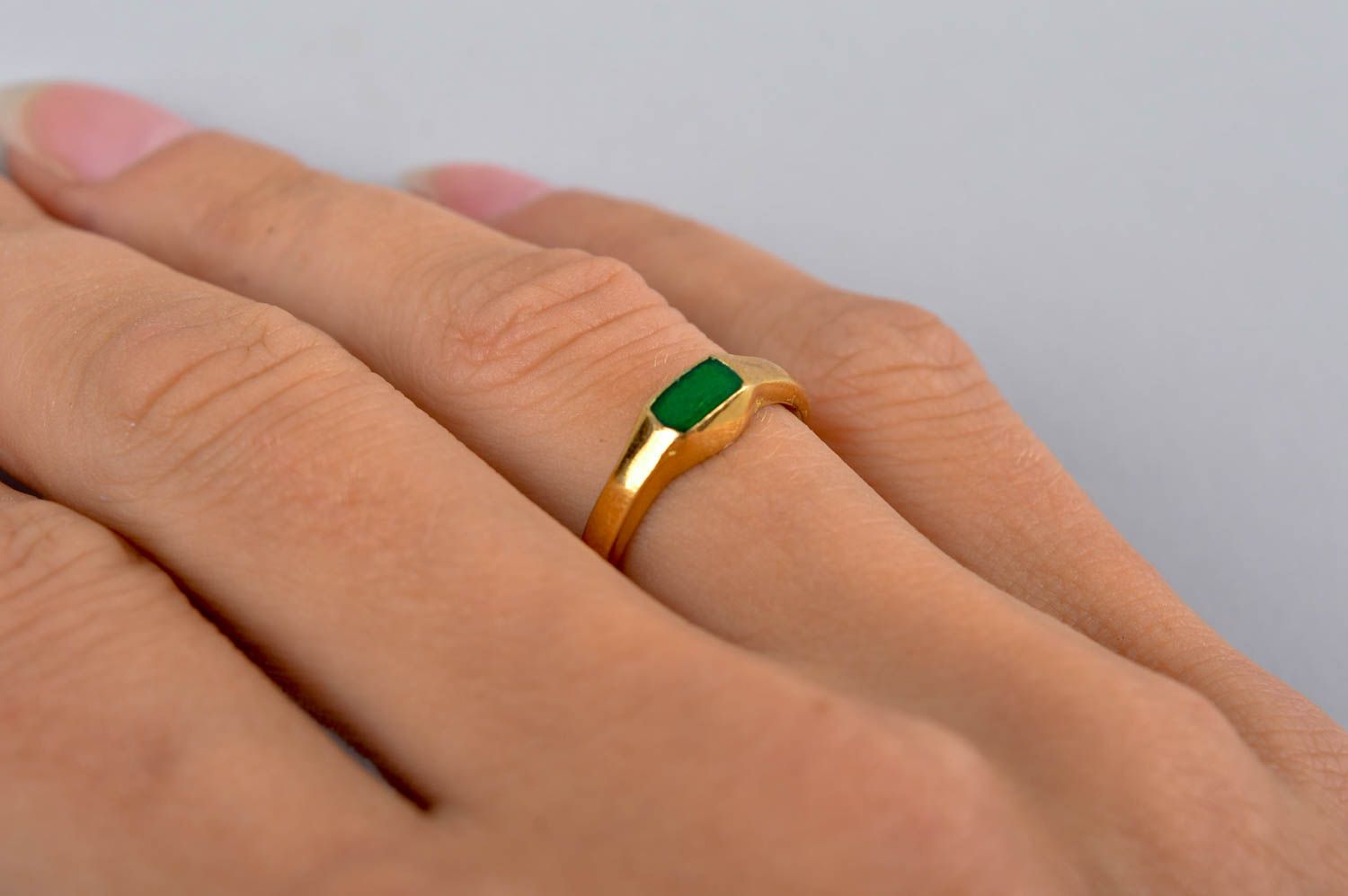Кольцо ручной работы украшение из латуни модное кольцо украшение из металла фото 5