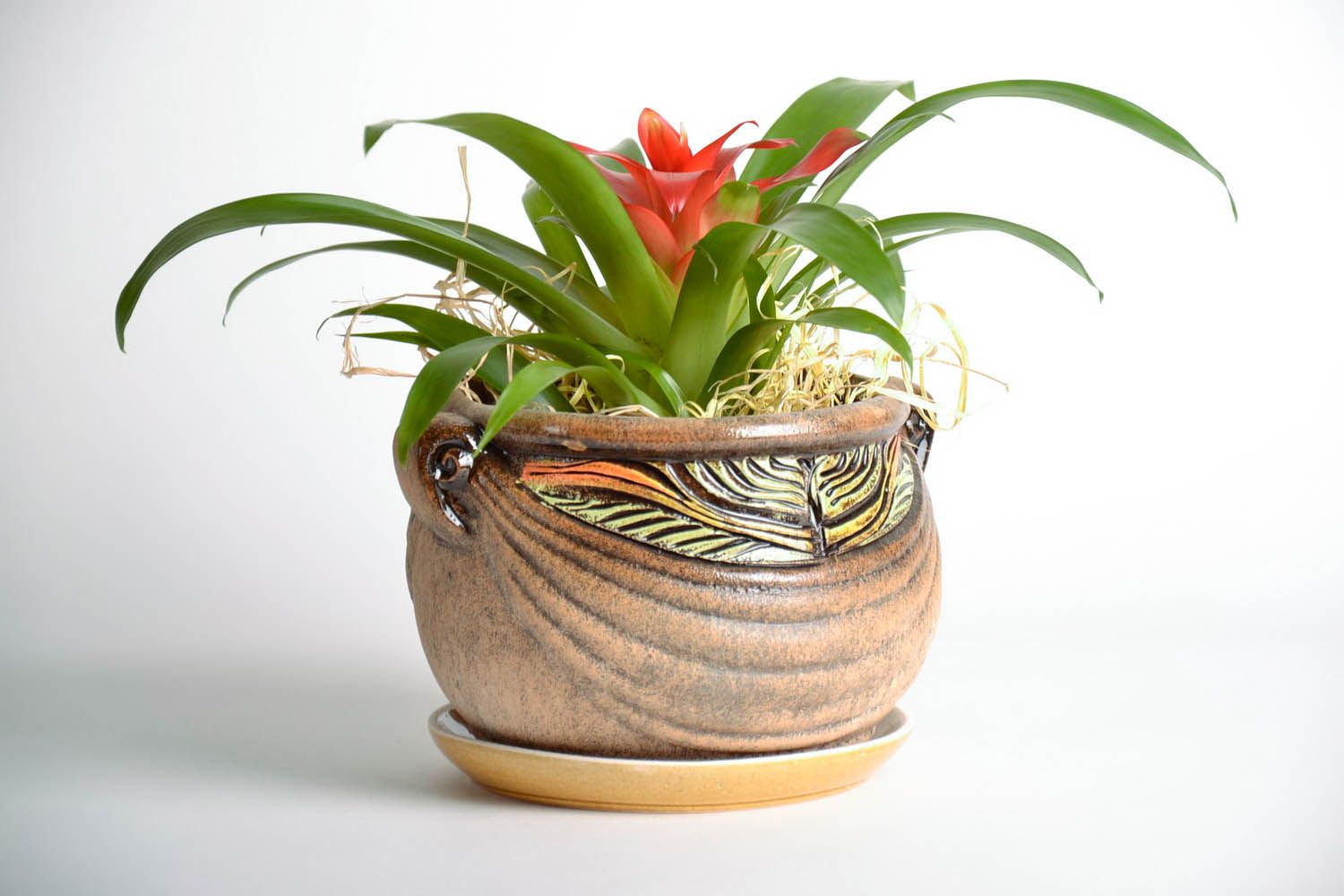 Keramik Blumentopf im griechischen Stil foto 1