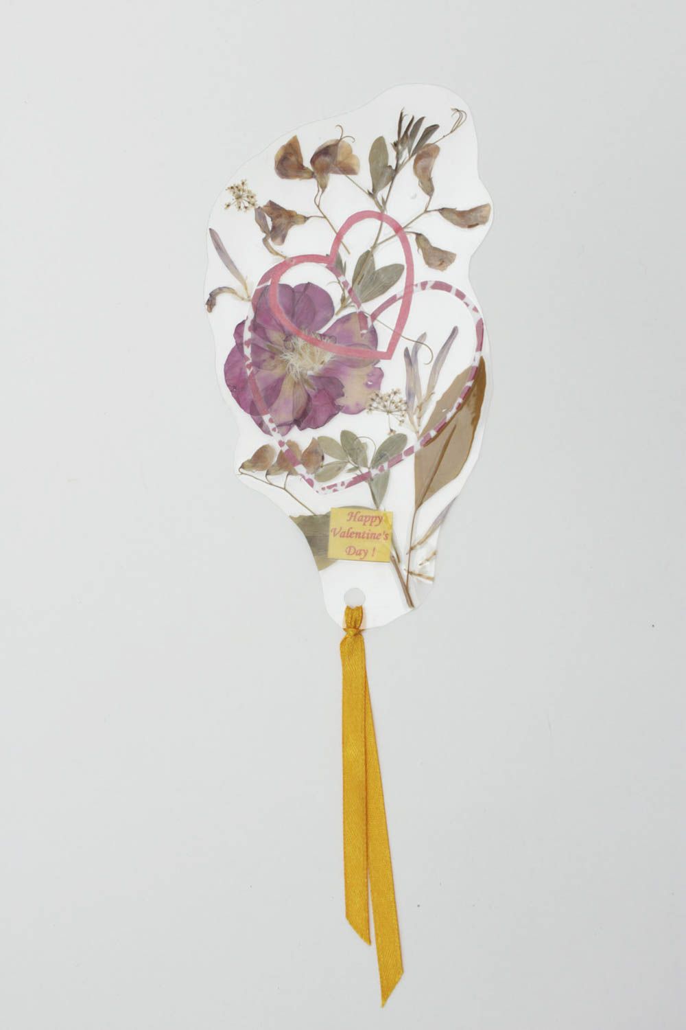 Marcapáginas artesanal regalo artesanal con flores secas artículo de papelería foto 3