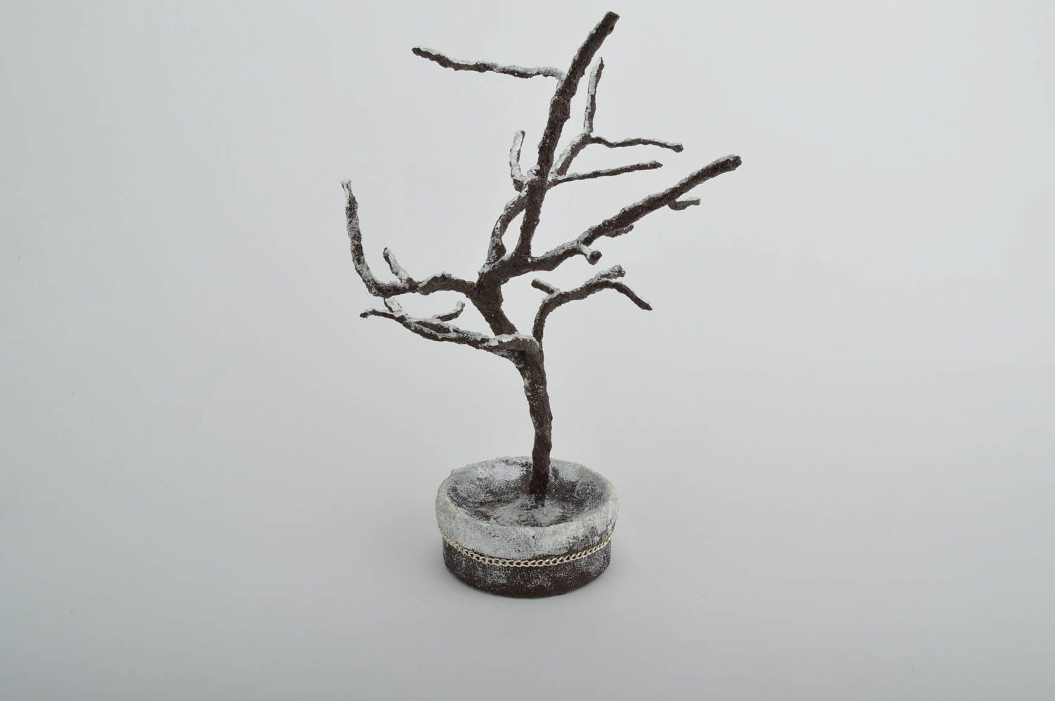 Зимнее дерево ручной работы декор для дома декоративное дерево снежное фото 5