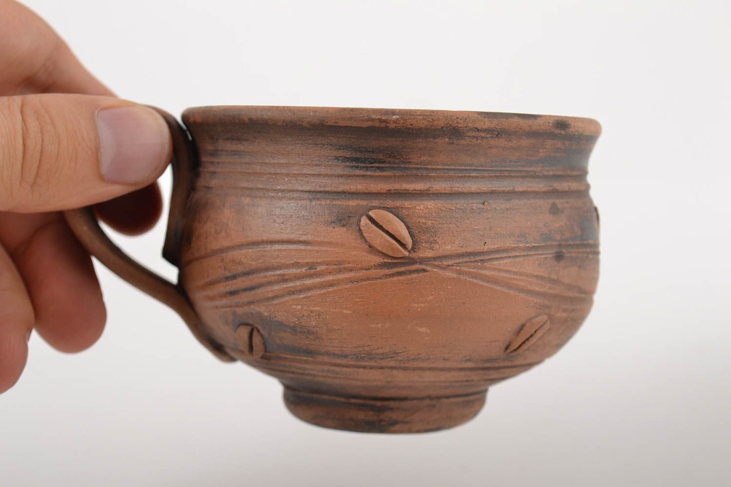 Taza de porcelana hecha a mano para café regalo original artículo de cerámica foto 3