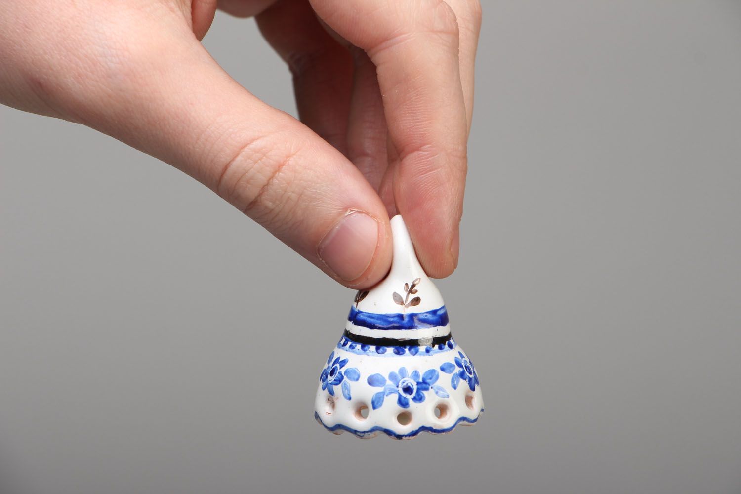 Painted ceramic bell photo 4