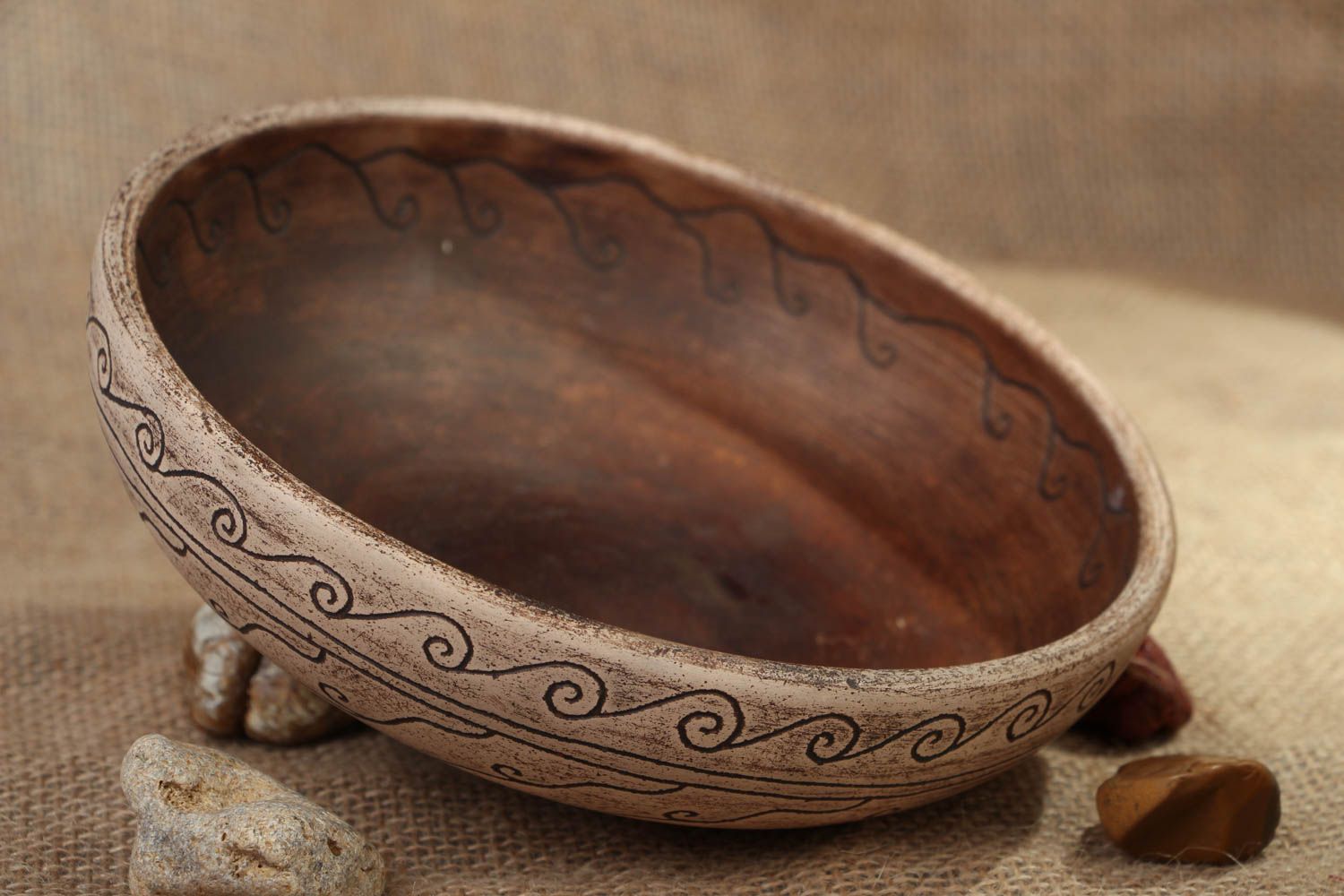 Handmade ceramic bowl photo 5