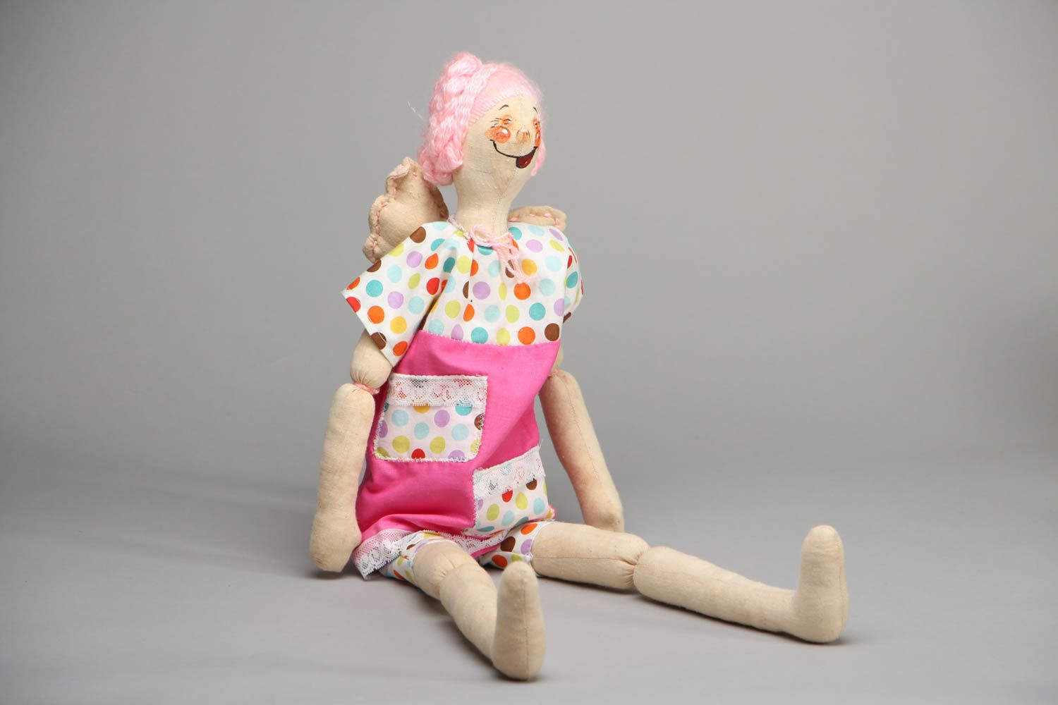 Künstlerische Puppe aus Textil Engel foto 1
