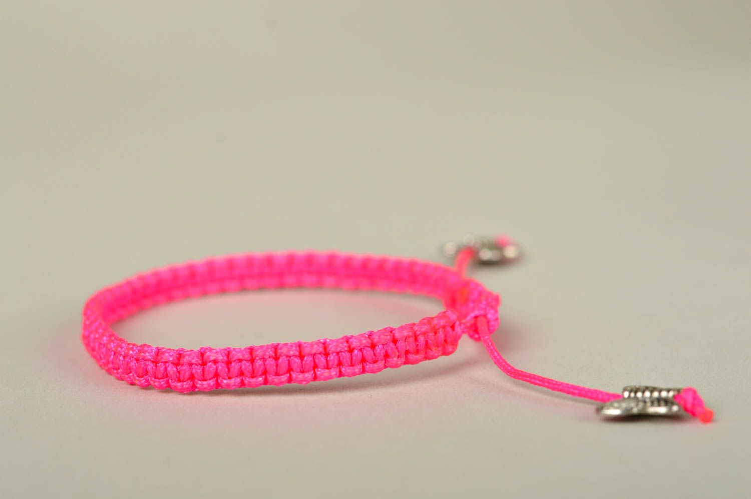 Handmade stylish bracelet pink bright bracelet elegant cute accessory photo 2