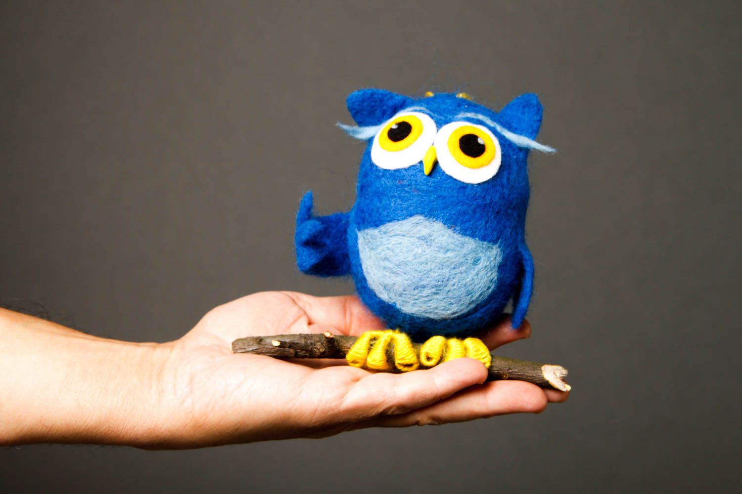 Handmade owl toy beautiful cute home decor unusual designer accessories photo 2