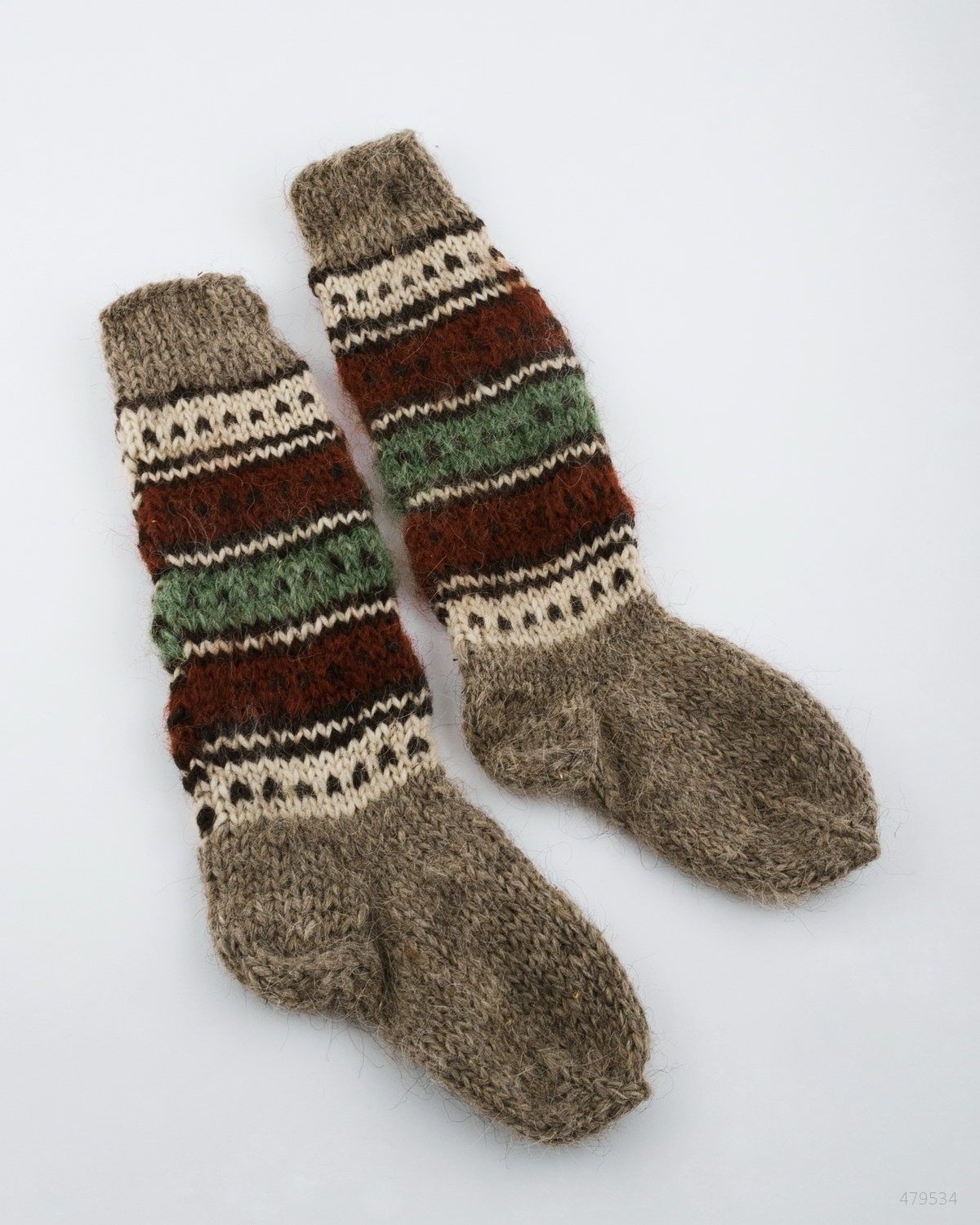 Women's woolen long socks photo 2