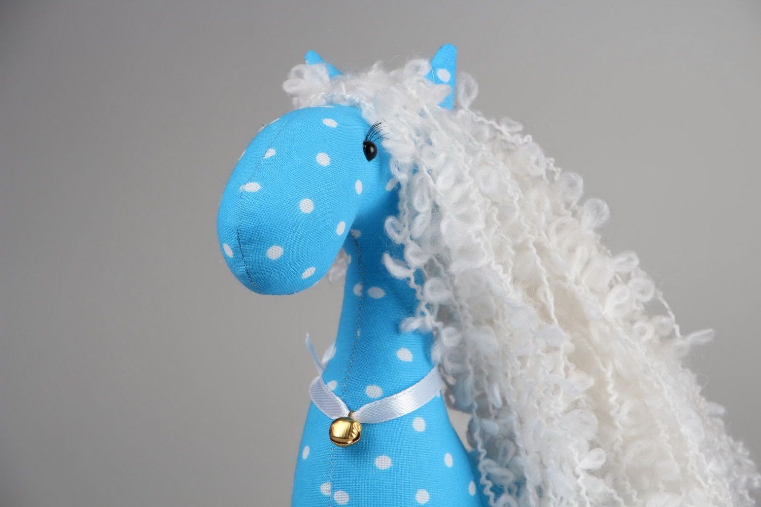 Brinquedo cavalo azul foto 2