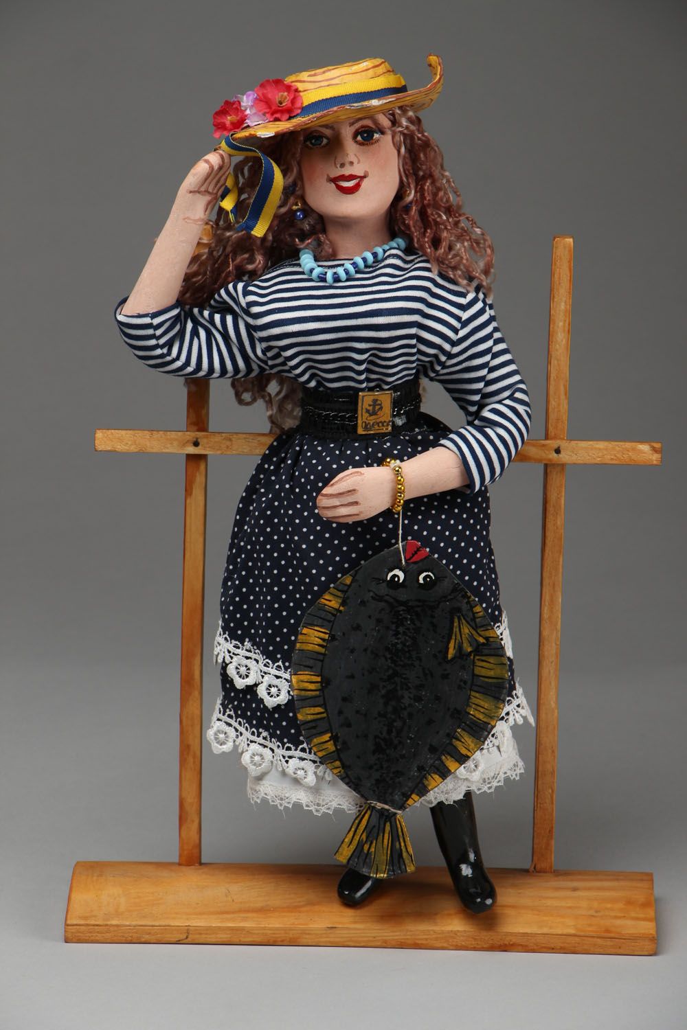 Авторская кукла-морячка  фото 1
