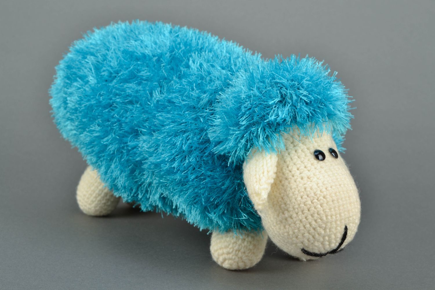 Soft pillow pet in the shape of sheep Turquoise photo 4