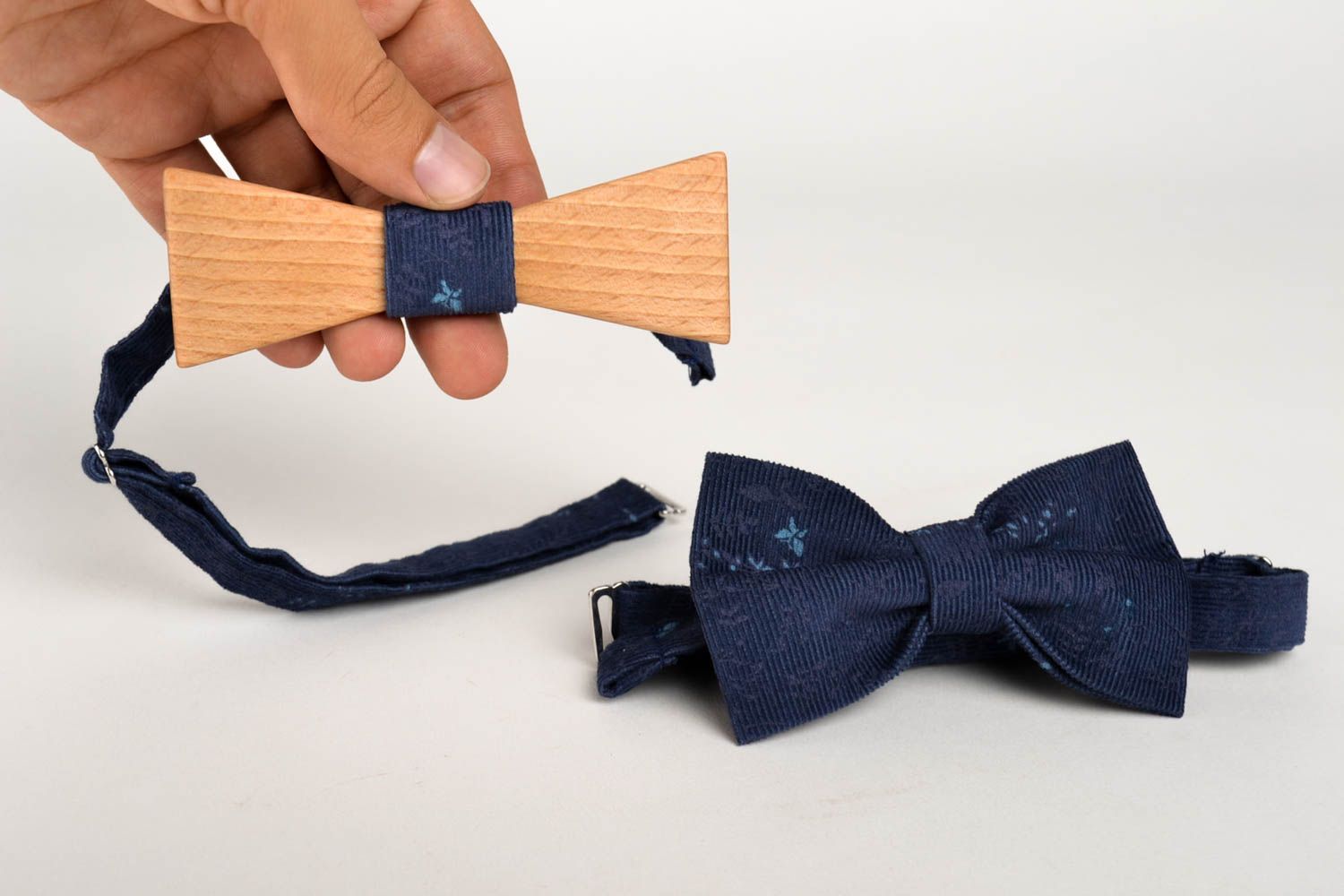 Handmade stylish bow tie wooden bow tie men accessories present for friend photo 4