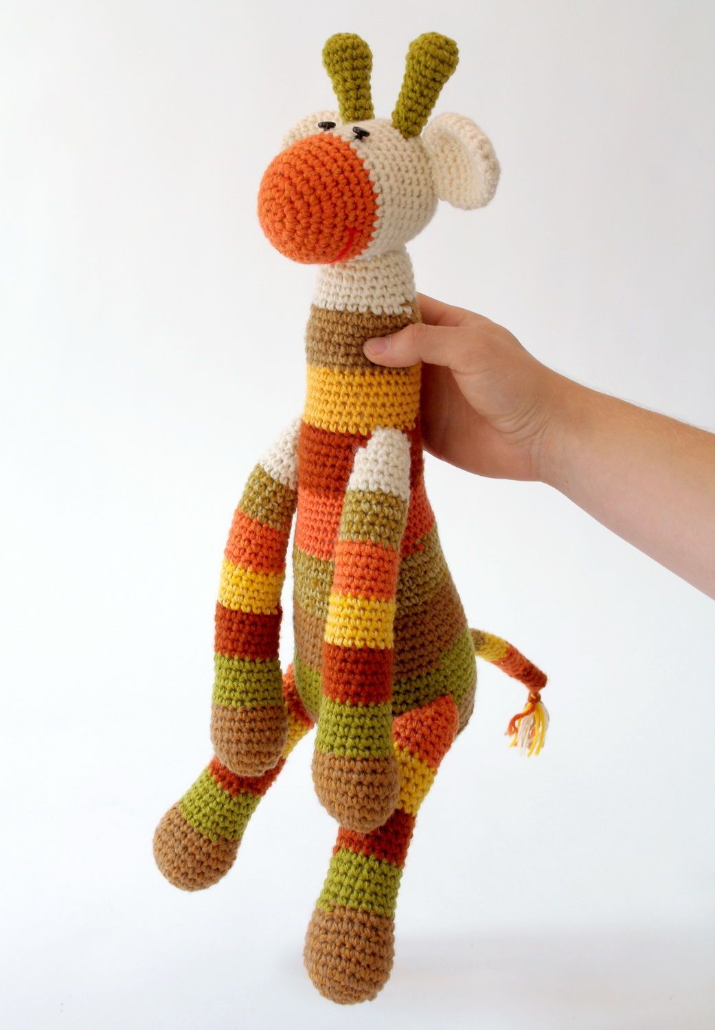 Jouet mou tricoté en forme de girafe photo 5