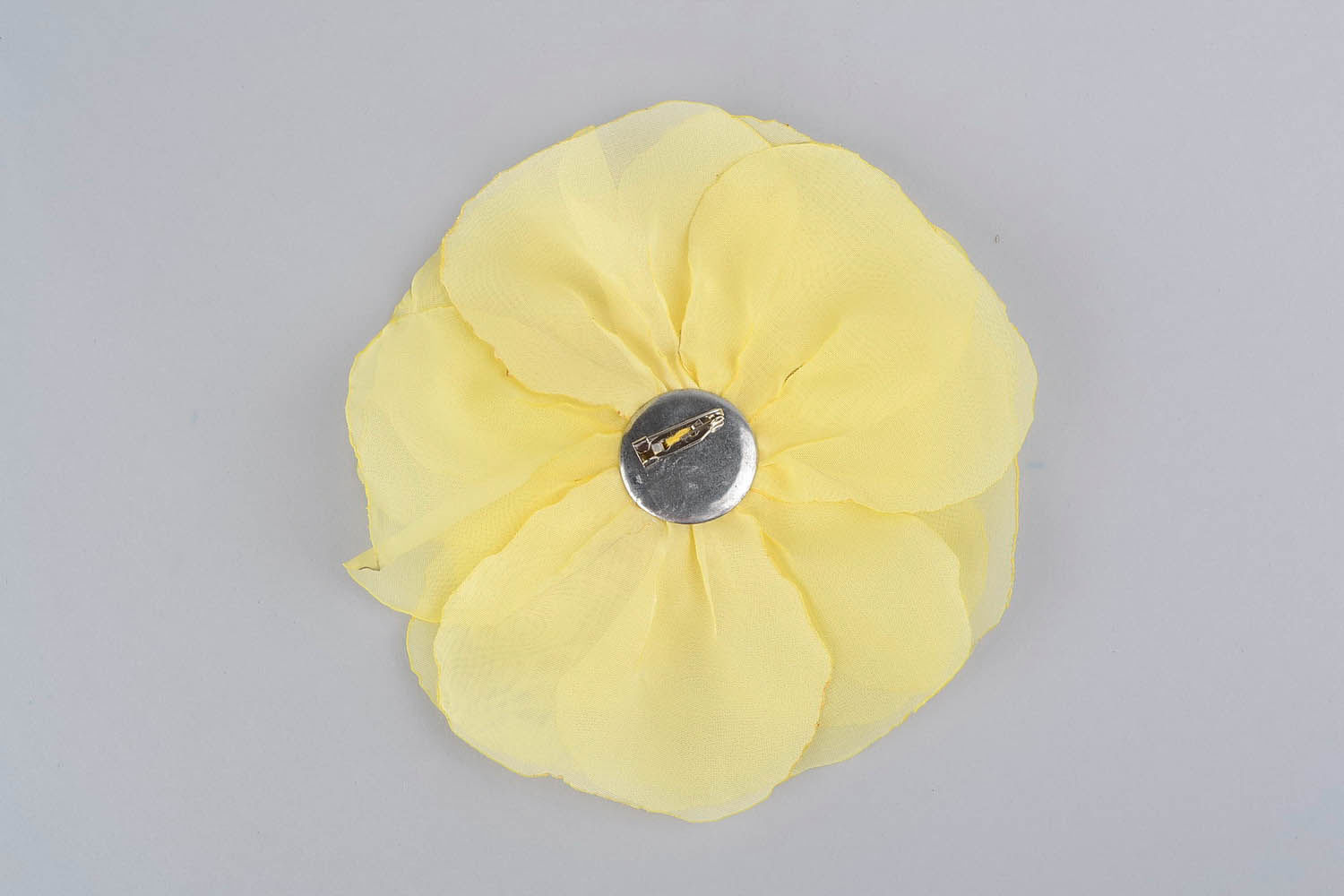 Broche Fleur jaune photo 3