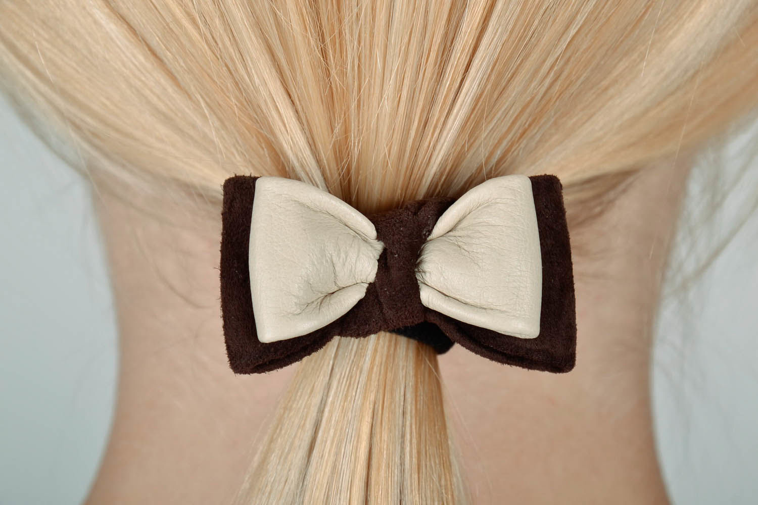Scrunchy made of genuine leather photo 5