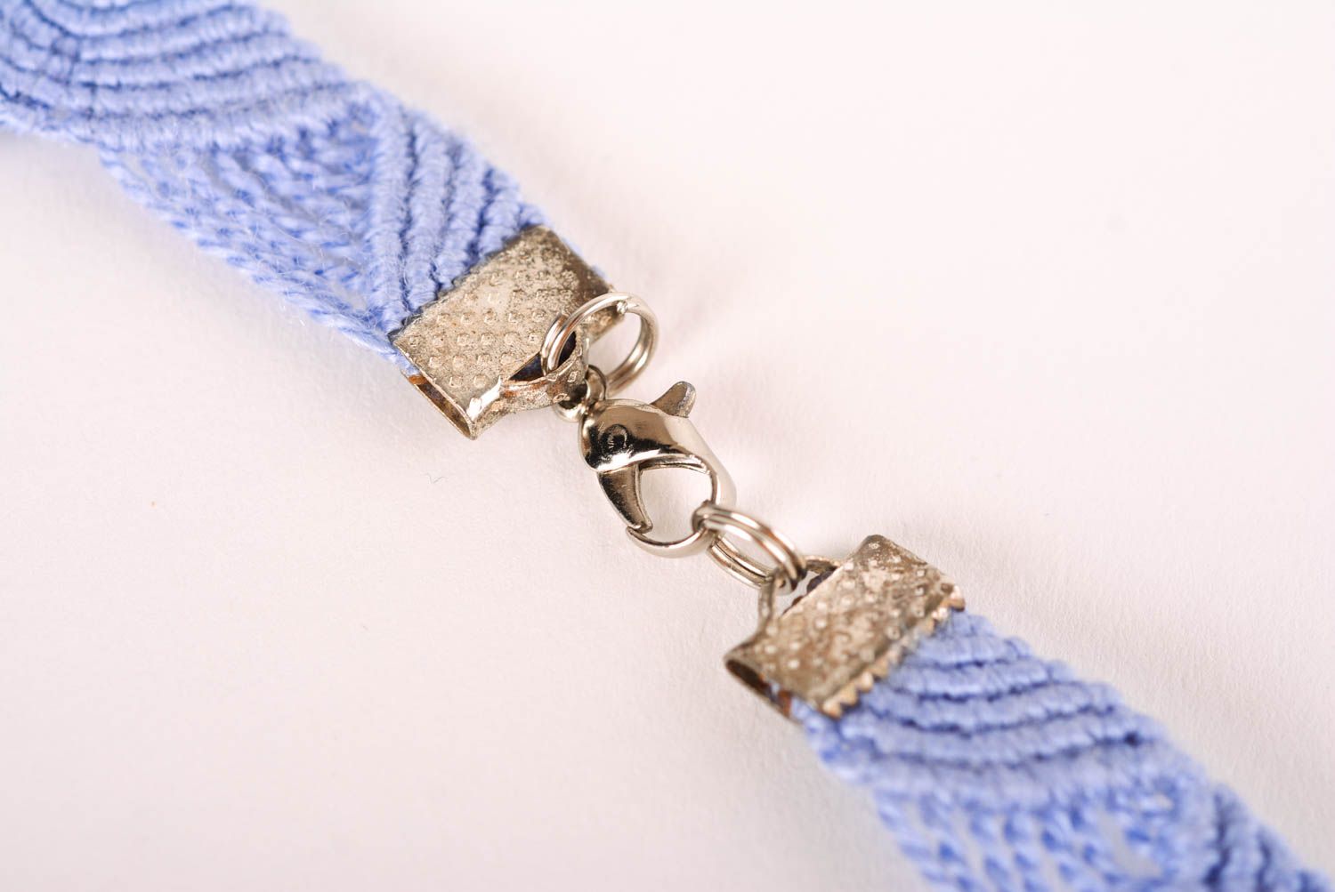 Handmade cute necklace lovely stylish accessories beautiful blue jewelry photo 4
