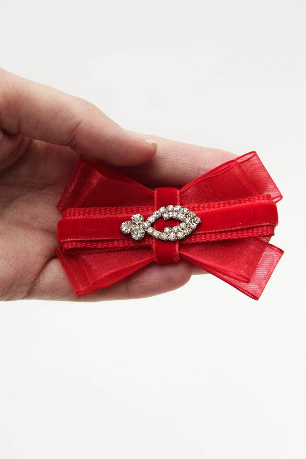 Designer brooch handmade fabric brooch present for women fashion jewelry photo 2