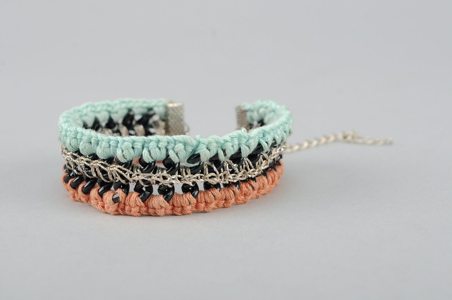 Crocheted bracelet Parallels photo 3